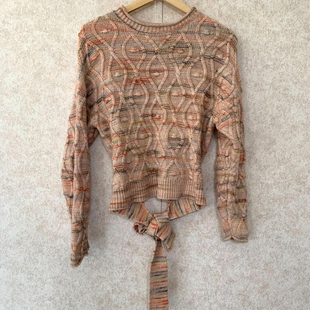 Universal Threads Multi Colored Back Tie Sweater Size Small‎